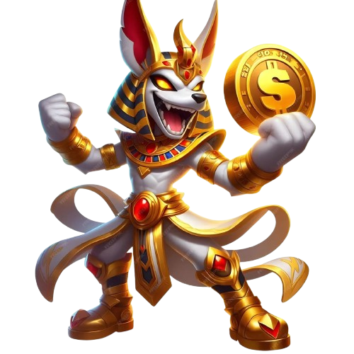 戰神賽特2白金犬首戰神角色手持金幣形象